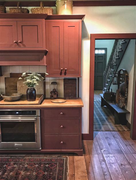 Our Previous Paint Color Primitive Kitchen Cabinets Rustic Kitchen