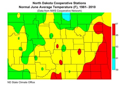 Average Temperature North Dakota State Climate Office Ndsu