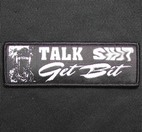 Talk Sht Get Bit K9 Dog Police Law Enforcement Tactical Swat Velcro