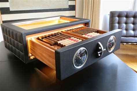 This Gorgeous Tabletop Humidor Is A Luxury Safe For Fine Cigars