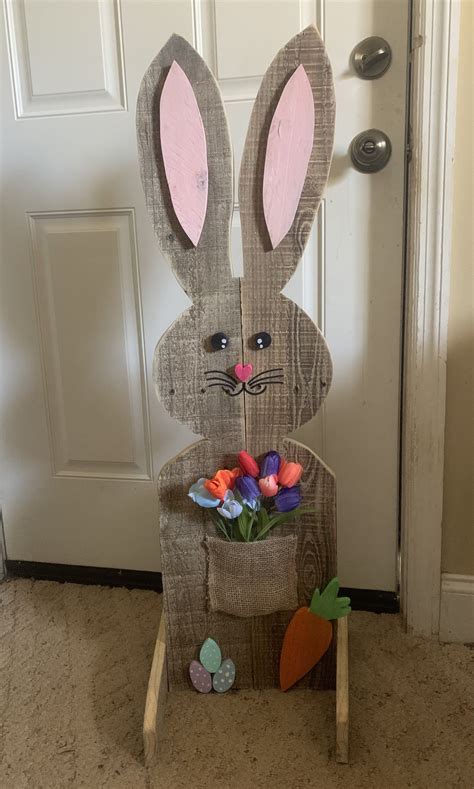 Excited To Share This Item From My Etsy Shop Wooden Easter Bunny