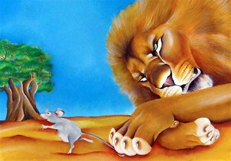 El león y el ratón Fábula corta para niños