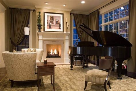 How To Decorate A Room With A Piano In In 2020 Piano Living Rooms