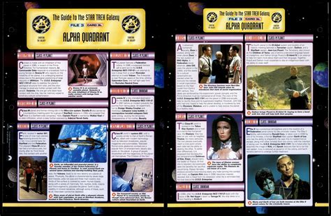 Alpha Quadrant Card 3l Charting The Galaxy Star Trek Fact File Page