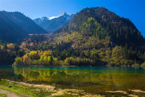 Five Flower Lake Jiuzhaigou Valley Jiuzhaigou Valley Is A Flickr