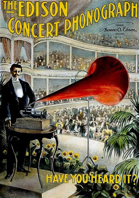 Edison Concert Phonograph Vintage Advertisements