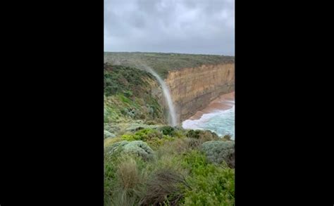 Cool Footage Of Backwards Waterfall Caused By Strong Winds Boing Boing