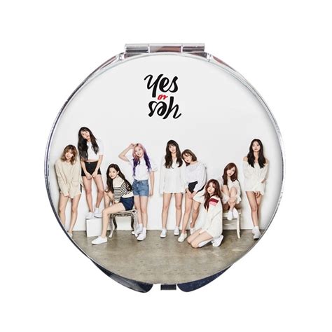 Kpop Twice Summer Nights Same Style Portable Makeup Fold Mirror New