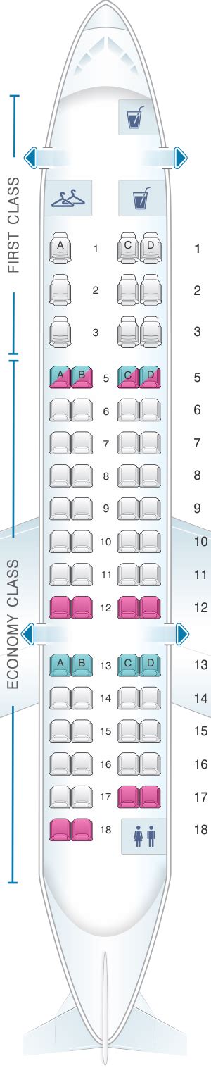 Seat Map American Airlines Crj 700 V1 Seatmaestro