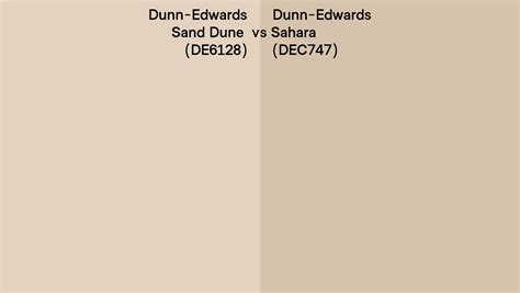 Dunn Edwards Sand Dune Vs Sahara Side By Side Comparison