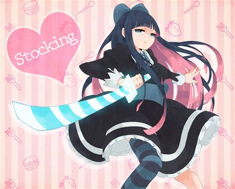 Dress Katana Panty Stocking With Garterbelt Stocking Character Sword Thighhighs Weapon R