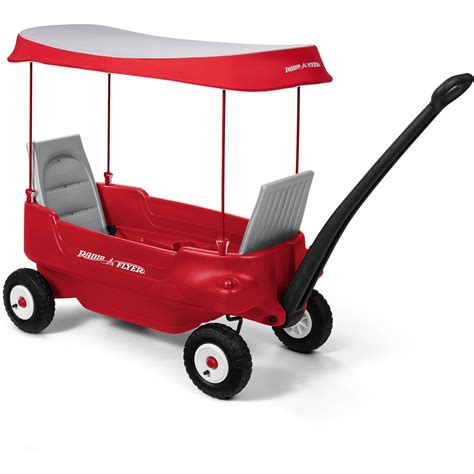 Radio Flyer Deluxe All Terrain Pathfinder Wagon With Canopy Air Tires