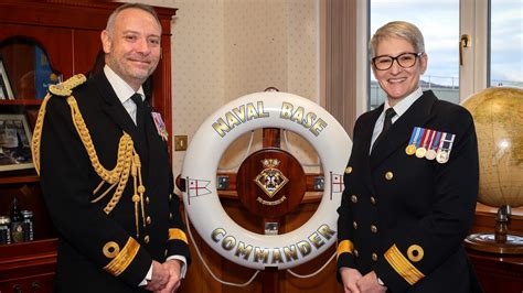 New Royal Navy Commodore Appointed At Hm Naval Base Clyde In Scotland