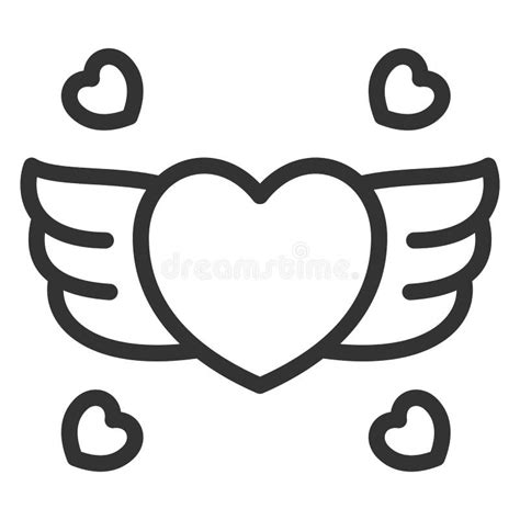 Heart With Angel Wings Stock Illustration Illustration Of Passion