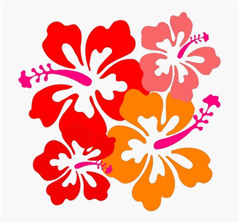 Hawaiian Flowers Clip Art No Background