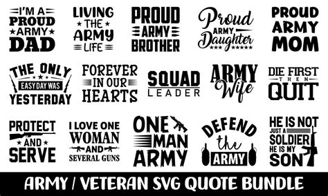 Army Veteran Svg Bundle Army Quotes Graphic By Best T Shirt Store
