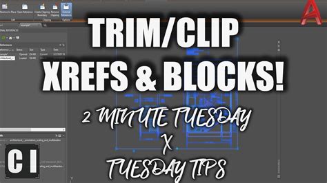 Autocad How To Clip Or Trim Xrefs External References And Blocks 2
