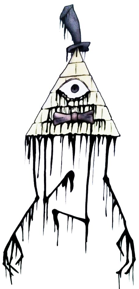 Creepy Bill Cipher By Theoneeyedbiclops On Deviantart Gravity Falls Poster Graffiti Drawing
