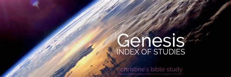 Genesis Index Of Studies