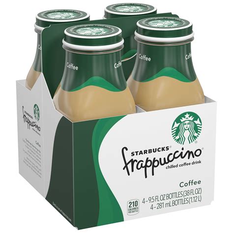Starbucks Frappuccino Iced Coffee 9 5 Oz 4 Pack Bottles Walmart Com