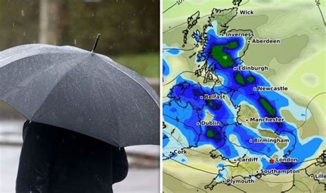 Uk Weather Forecast Britain To Be Hit By Rain And Plummeting Temperatures Met Office