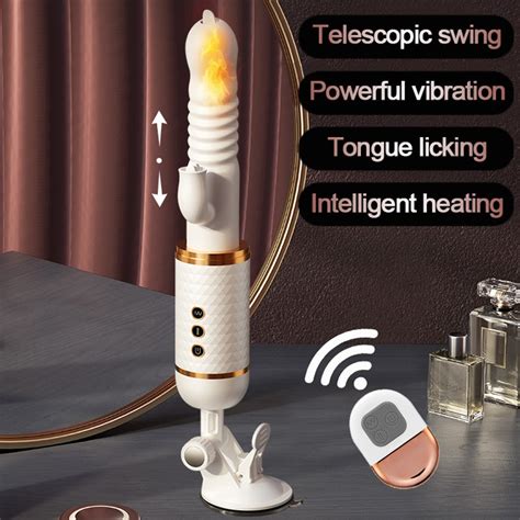 2021 Telescopic Rotation Dildos Vibrator Thrusting G Spot Oral Sex Tongue Licking Clitoris