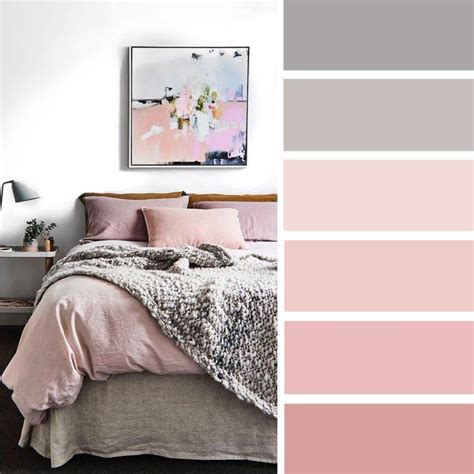 11 Gorgeous Bedroom With Pink Accents Blush And Grey Color Scheme For