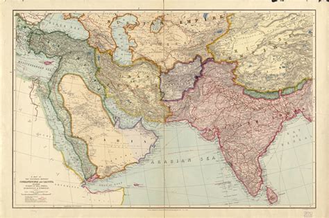 Old Map Of South Asia In 1912 Old Map Of South Asia In 19 Flickr