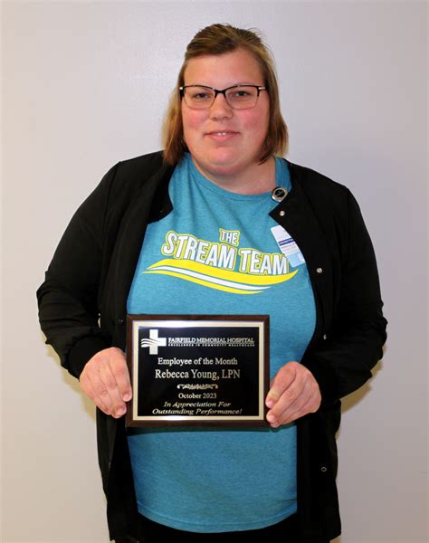 Fmh Presents October Employee Of The Month Fairfield Memorial Hospital
