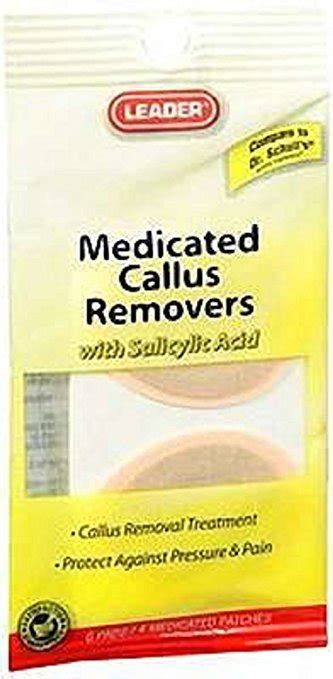 Leader Medicated Callus Removers With Salicylic Acid 6ct The Medicine