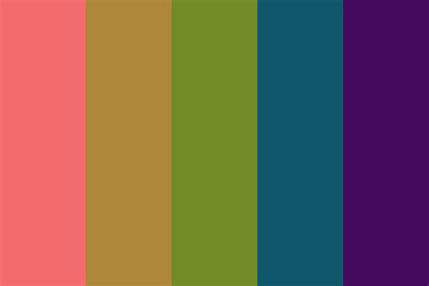 Warped Rainbow Color Palette
