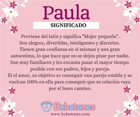 Significado Del Nombre Paula Origen Y Significado De Paula The Best