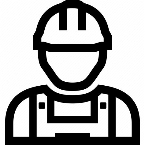 Builder Construction Constructor Labourer Worker Workman Icon