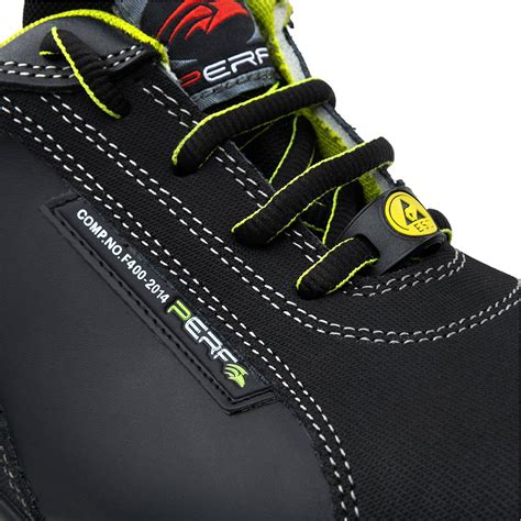 Perf Endurance Blackgreen S3 Esd Safety Trainers Perf Safety