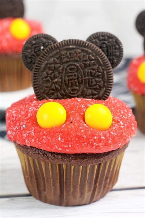 Super Easy Mickey Cupcakes Baking Beauty