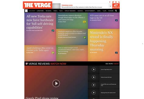The Verge Gets A Redesign Webdesigner Depot Webdesigner Depot Blog