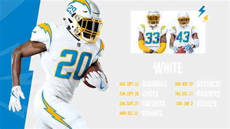 When Will The Chargers Wear Each Uniform During The 2020 Season