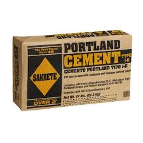 Type 1 Portland Cement 47lb Bag Ect Manufacturing