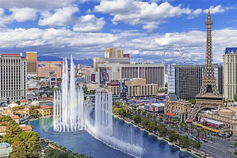 Aerial View Of Las Vegas Strip Daytime In Nevada Tshc Travel