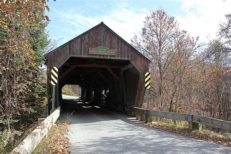 Union Village Covered Bridge Photograph By Wayne Toutaint