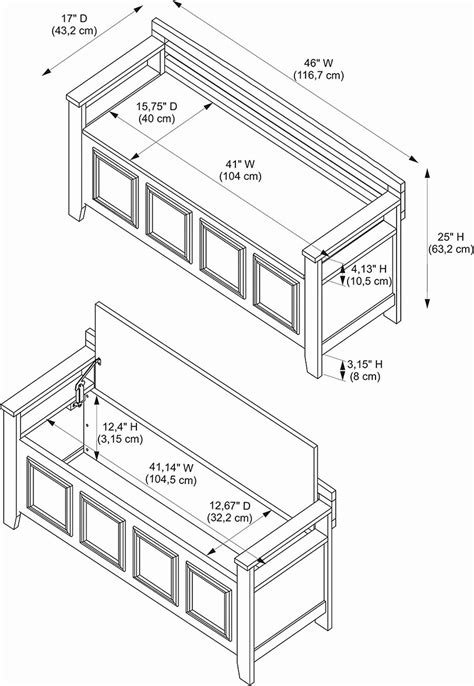 White Bench With Storage Storage Bench 46w X 17d X 25h 18 Seat
