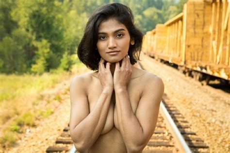 Indian Adult Model Akriti Strips Nude On Railway Tracks Pics