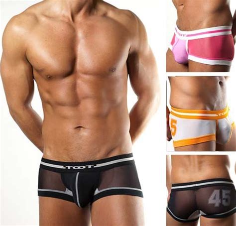 New U Brief Sexy Mens Gauze Underwear Boxer Brief Bulge Pouch Mu837 S M L