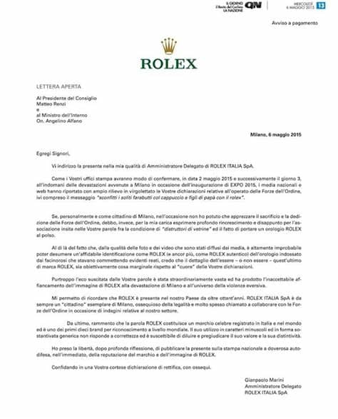Voici comment rédiger votre lettre de motivation en anglais ou cover letter pou décrocher un emploi ou un stage dans un pays anglophone. Lettre ouverte de Rolex à Matteo Renzi au sujet des ...