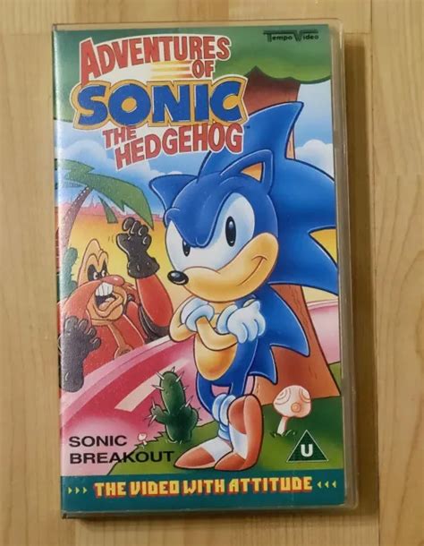 Adventures Of Sonic The Hedgehog Sonic Breakout Vhs 1993 Vgc Tested