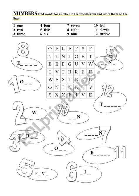 Numbers 0 12 For Kids Beginners Esl Worksheet By Katjap737