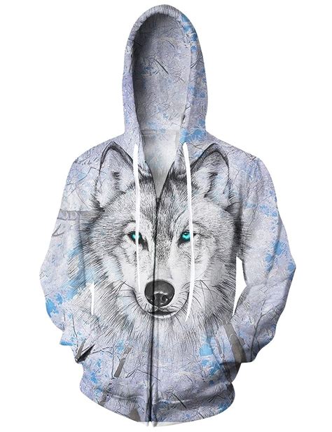 Unisex 3d Wolf Hoodies Personalized Printed Cool Tank Shirt Pants