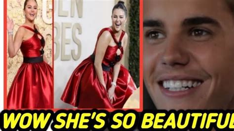 Justin Bieber Blown Away By Selena Beauty At Golden Globes 2024 Youtube