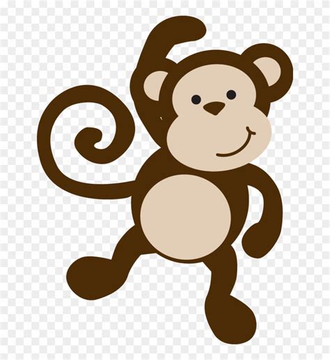 Cute Jungle Animal Clip Art Digital Clipart Baby Monkey Baby Monkey
