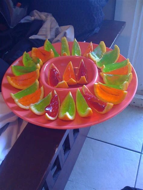 Jello Shooter Orange Peels Looks Cool But How Many Do You Have To Eat